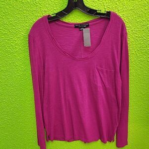 Sanctuary Purple Long Sleeve Tee Casual Top